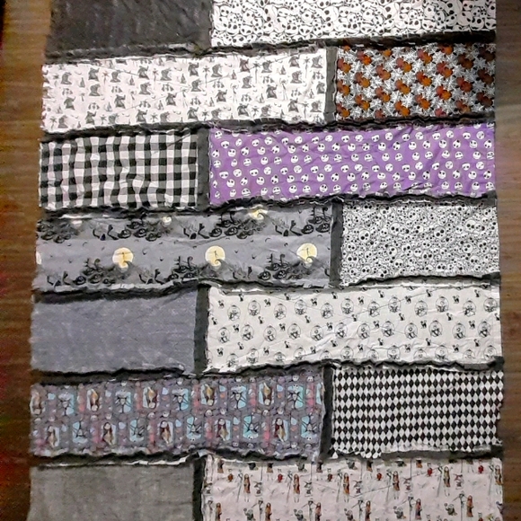 Nightmare Before Christmas Rag Quilt